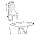 Ver imagem 2 de Mesa Jantar Dj Móveis Forme 1700x900 com 6 Cadeiras Jade