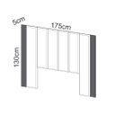 Ver imagem 2 de Cabeceira Estofada para Cama de Casal 175cm Tw194 Dalla Costa - Freijo/liso