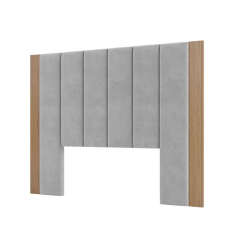 Cabeceira Estofada para Cama de Casal 175cm Tw194 Dalla Costa - Freijo/liso