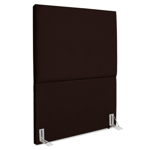 Cabeceira Solteiro 90 Cm com Frame Luna Suede Marrom Artte