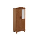 Ver imagem 2 de Guarda-Roupa 2 Portas com Espelho Madeira Linha Cobre Marrom/Castanho