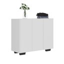 Ver imagem 2 de Armário Lavanderia com 3 Portas 90 cm Multimóveis MP5034 Branco/Preto