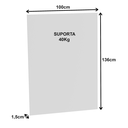 Ver imagem 4 de Painel para TV até 37 Polegadas 100x136cm PA2916 Branco - Tecno Mobili