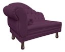 Ver imagem 2 de Recamier Divã Larissa 1,20cm Direito Sala Veludo:roxo/liso