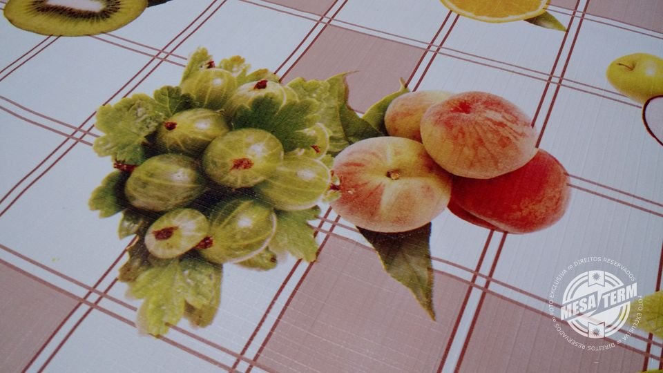Toalha de Mesa Térmica Impermeável Frutas Tropicais 1,40 x 1,50M - 4