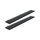 Ver imagem 1 de Kit 2 Prateleira Preta 80X10 + Suporte Flutuante Mdf Organizadora Decoração Cozinha Banheiro Sala
