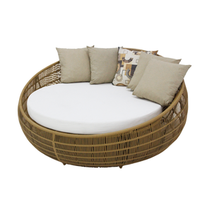 Sofá Chaise Concha 1,40m Fibra Sintética para Jardim Área Externa e Interna