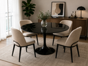 Ver imagem 2 de Mesa de Jantar Saarinen Oval 100x60cm - Mármore São Gabriel