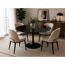 Ver imagem 2 de Mesa de Jantar Saarinen Oval 100x60cm - Mármore São Gabriel