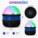 Ver mais imagens de Luminaria Projetor Noturno com Controle Remoto Abajur Infantil LED RGB Luz Ceu Quarto Decoracao