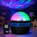 Ver imagem 2 de Luminaria Projetor Noturno com Controle Remoto Abajur Infantil LED RGB Luz Ceu Quarto Decoracao