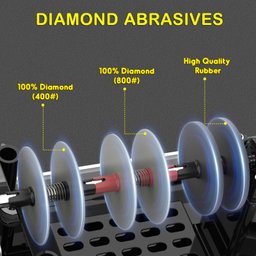 Secura Afiador Elétrico de Facas 3 Estágios com Abrasivos de Diamante - 2
