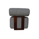 Ver imagem 2 de Poltrona Decorativa Livi Design Slim Orgânica Arredondada Boucle Grafite