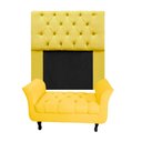 Ver imagem 1 de Kit Cabeceira Mirage e Calçadeira Báu Grécia King 195cm Renascer Decor:Amarelo