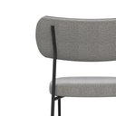Ver imagem 5 de Conjunto 6 Cadeiras Estofadas para Sala de Jantar Mila Linho Cinza- Infanti Mobili