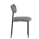 Ver mais imagens de Conjunto 6 Cadeiras Estofadas para Sala de Jantar Mila Linho Cinza- Infanti Mobili