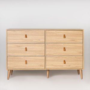 Cômoda Ivvie 6 Gavetas Tauari