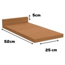 Ver imagem 2 de Tampo para Balcao 25 Cm Mdp E617 Canela Kappesberg Canela