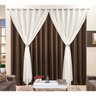 Cortina Tabaco 4 Metros para Sala / Quarto 4m x 2,80m Varão Simples - 1