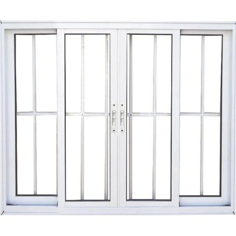 Vitro de Aluminio 4 Folhas com Grade Linha Premium:1,20 X 1,50/branco