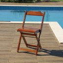 Ver imagem 6 de Jogo de Mesa 70 X 70 com 4 Cadeiras Dobráveis de Madeira Cor Imbuia - Móveis Britz