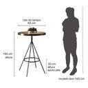 Ver imagem 6 de Mesa Bistrô Viena com Tampo Revestido em Courissimo Amarula - Salaone Decor