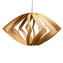 Ver imagem 1 de Luminária Lustre Pendente Madeira Natural Teto Sala Quarto Cozinha Girassol 40cm