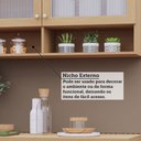 Ver mais imagens de Cozinha Completa de Canto 100% Mdf 418cm Duna Luciane Móveis Freijó-cinammon