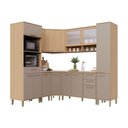 Ver imagem 2 de Cozinha Completa de Canto 100% Mdf 418cm Duna Luciane Móveis Freijó-cinammon