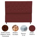 Ver imagem 3 de Cabeceira Cama Box Estofada Queen Size 160 Cm Suede Madri Bordô
