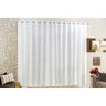 Cortina Branca de Voil Linho Lisa 2m x 1,70m para Varão Simples - 3