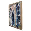 Ver imagem 4 de Quadro Decorativo Abstrato Envelhecido em Moldura Caixa Tacolado Moldura Trad 1cm Branca com Vidro 4
