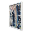 Ver imagem 2 de Quadro Decorativo Abstrato Envelhecido em Moldura Caixa Tacolado Moldura Trad 1cm Branca com Vidro 4