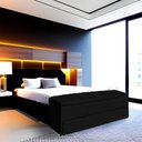 Ver imagem 2 de Calçadeira Recamier Baú Sapateira Casal Queen 160cm Ayla Suede Tampo Reto - Estopar Ayla 160cm Suede