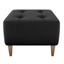 Ver imagem 6 de Puff Decorativa para Sala Piva 62x52 Cm Veludo Inca Preto Milani Store