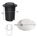 Ver imagem 2 de Balizador Spot Led Smd 1w com 2 Fachos Focos de Luz Angular (branco Quente) Ip65 de Embutir em Piso