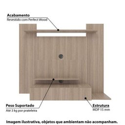 Painel para Tv até 50 Polegadas 1 Gaveta e 4 Prateleiras - Montana - 2