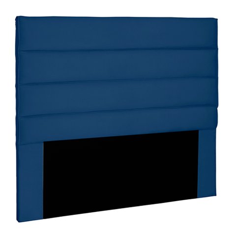 Cabeceira Decorativa 1,60M Queen Size Guess Suede Azul Marinho - Gran Belo