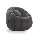 Ver imagem 1 de Poltrona Decorativa Orgânica Giratória Cloud Bouclê E03 - D’Rossi