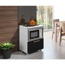 Balcão Multiuso 1 Porta para Cooktop, Forno ou Micro-Ondas Branco/Preto - 5