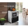 Balcão Multiuso 1 Porta para Cooktop, Forno ou Micro-Ondas Branco/Preto - 6