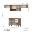 Ver imagem 4 de Cozinha Modulada Compacta 4 Peças com Balcão Pia com Tampo Venaly