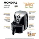 Ver imagem 3 de Fritadeira Elétrica Mondial Air Fryer Premium Af-01 (Não Necessita Óleo) - Preto/Inox 127V