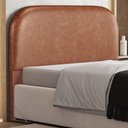 Ver imagem 6 de Cabeceira Cama Box Queen 160cm Orgânica Lanna W01 Couríssimo Camel - Lyam Decor