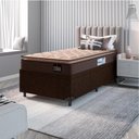 Ver imagem 7 de Cama Box Baú Colchão Espuma D33 Pillow 88x188x60cm Marrom
