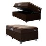 Cama Box Baú Colchão Espuma D33 Pillow 88x188x60cm Marrom - 1