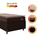 Ver imagem 2 de Cama Box Baú Colchão Espuma D33 Pillow 88x188x60cm Marrom