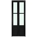 Ver imagem 1 de Porta de Aluminio Camarão Palheta Vidro Mini Boreal com Trinco Linha Premium:2,10 X 0,80/esquerda/pr