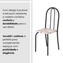 Ver imagem 5 de Kit 4 Cadeiras Tubular 89x37x42 cm Ane B Preto Botanic Bege/Preto