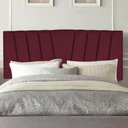 Ver imagem 1 de Painel Cabeceira Estofada Bélgica 160cm Cama Box Queen Suede Bordo- Mabe Magazine